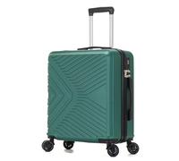DK Luggage Cabin Size EasyJet Max Jet2 British Airways Lightweight 4 Wheels Carry On Hand Luggage Suitcase ABS147 (Green, 20-Inch Cabin)