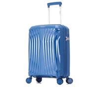 DK Luggage Carry-on 20” Cabin EasyJet, BA, Jet 2 Hard Shell Approved Hand Luggage Polypropylene Suitcase 4 Wheel Spinner Luggage (Blue ST81, Cabin)
