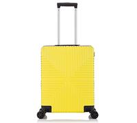 DK Luggage Carry-on 20” Cabin EasyJet, BA, Jet 2 Hard Shell Large Cabin Hand Luggage Approved Suitcase 4 Wheel Spinner ABS30 Yellow