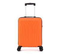 DK Luggage Carry-on 20” Cabin Ryan Air, EasyJet, BA, Jet 2 Hard Shell Hand Luggage Approved Suitcase 4 Wheel Spinner Luggage ABS101 (Orange, 20" Cabin)