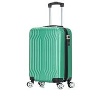 DK Luggage Carry-on 20” Cabin Virgin Atlantic, EasyJet, BA, Jet 2 Hard Shell Hand Luggage Suitcase 4 Wheel Spinner Luggage ABS25 (Green, 20" Carry-on)