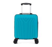 DK Luggage EasyJet Underseat 4 Wheel Cabin Hardshell Hand Luggage Carry on 18” (Aqua, Under Seat)