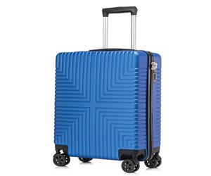 DK Luggage EasyJet Underseat Cabin Hardshell 4 Wheel Hand Luggage ABS-30 Carry on 17” Blue