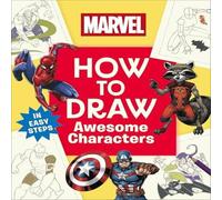 DK Marvel How to Draw Awesome Characters Paperback Book DK Multicolor