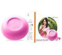 DK Pahadi Gulab Soap 125 Grams Enriched with Pure Rose Water Rishikesh Gangajal for Cooling, Toning & Hydrating Your Skin Paraben-Free, Cruelty Free Pack of 6