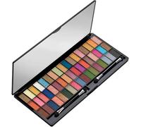 DK Pigmented 51 Colors Eyeshadow Palette with Brush | Long Wearing & Easily Blendable Eye Makeup Palette | Eyeshadow Palette with Matte, Shimmery & Metallic Finish