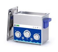 DK SONIC Industrial Ultrasonic Cleaner 3L 120W, Ultrasonic Jewelry Cleaner with Power Adjustable Function, Timer and Heater for Coins, Glasses, Necklaces, Watches Cleaning(Include Basket)