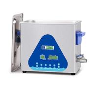 DK SONIC Industrial Ultrasonic Cleaner, 6L 180W Sonic Cleaner with Heater &l Timer, Digital Control for Motorcycle Engines, Carburetors, Chains (Includes Basket)