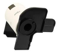 DK11207 58mm x 58mm CD/DVD Film Labels (100 Labels per Roll) Compatible with Brother P-Touch QL-500 QL-550 QL-570 QL-700 QL-800 QL-810W QL-820NWB QL-1050 QL-1060N QL-1100 QL-1110NWB
