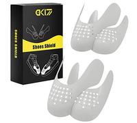 DK177 2 Pairs Sneaker Crease Protectors - Anti Wrinkle Shoe Crease Guards for Air Force 1, Men's UK Size 7-12 - Grey