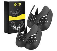 DK177 Sneaker Crease Protectors - 2 Pairs, Anti Wrinkle Guards for Air Force 1, Men's UK Size 7-12 - Black