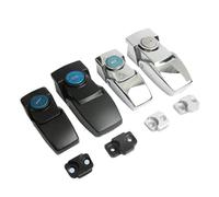 DK604 Hidden Cinet Buckle Lock with Key Or No Zinc Alloy Black Chrom Finish for Distribution Light Box DKS 1Pcs(DK604 1)