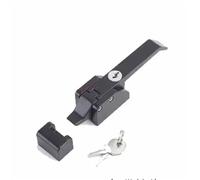DK615 Oven Refrigerator Door Cabinets Freezer Handles Hasps Buckle Strong Industrial Cabinet Lock 1Pcs(Black with Key)