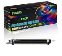 DK895 Compatible for Kyocera Drum Unit with Chip FS-C8020MFP FS-C8025MFP FS-C8520MFP Printers (1 Pack Cyan)