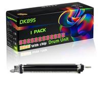 DK895 Compatible for Kyocera Drum Unit with Chip FS-C8020MFP FS-C8025MFP FS-C8520MFP Printers (1 Pack Magenta)
