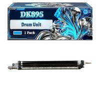 DK895 Drum Unit Compatible for Kyocera FS C8020 8025 8520 8525 DK898 2551ci 2550ci Printers, With Chip Large Capacity 20000 Pages (1 Pack Cyan)