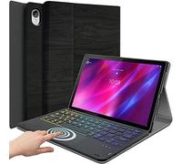 DKAHOEE Backlit Touchpad Keyboard Case for Lenovo Tab P11 Plus 2021(TB-616F)/Tab P11 2020 11 inch (TB-J607F TB-J606X TB-J606F), 3-Zone Backlit Wireless Keyboard with Slim Stand Cover Case