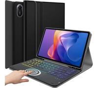DKAHOEE Backlit Touchpad Keyboard Case for Xiaomi Redmi Pad 2 2025 11 Inch, 3-Zone Rainbow Backlit Wireless Keyboard with Slim Stand Cover Case for 11” Xiaomi Redmi Pad 2 2025 Released