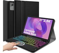 DKAHOEE Backlit Touchpad Keyboard Case Lenovo Idea Tab 11'' 2025/ Tab M11 2024, 3-Zone Backlit Wireless Keyboard with Slim Stand Cover Case for Lenovo Idea Tab 11 Inch 2025 TB-336ZU/336FU