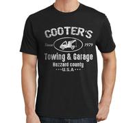 Dkaispp Cooter_s Towing Garage T-Shirt Dukes Hazzard County Black