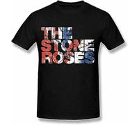 Dkaispp GUDU The_Stone_Roses_Waterfall_Short_Sleeve_Tee T Shirt for Men Black