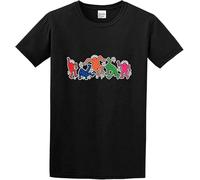 Dkaispp Men's Funny Kei%th Har%ing T-Shirt Short Sleeve T-Shirt Size M Black