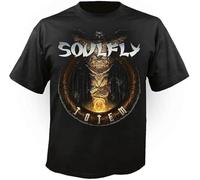 Dkaispp Written Soulfly - Totem T-Shirt Black O Neck Tee