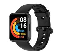 DKaony Soft Silicone Replacement Strap Compatible with Xiaomi Mi Lite/Redmi Watch 2, Smart Watch Strap Black/White/Blue/Purple/Green/Red