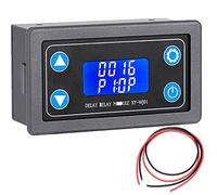 DKARDU DC 6-30V Delay Relay Module Time Delay Relay Module Digital LCD Display 0.01s-9999min 50mA Digital Timer Cycle Delay Switch with red and Black Cable