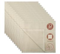 DKBT 12 Piece Cheese Cloths for Straining Cheesecloths 50 x 50 cm Muslin Cloth 100% Unbleached Pure Cotton Reusable Washable for Cooking Filtering Baking Homemade Butter Jam Bread Liquids Nut Milk
