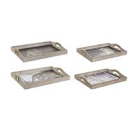 DKD Home Decor Brand Tray (2 Pieces) (40 x 30 x 6 cm) (Reference: S3017363)