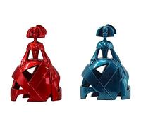 DKD Home Decor Decorative Figure, Blue, Estándar