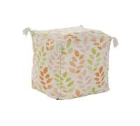 DKD Home Decor Floor Cushion Beige Plant Leaf Shabby Chic 40 x 40 x 40 cm