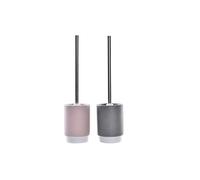 DKD Home Decor Toilet Brush, Metal, Pink, Estándar