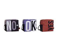 DKD Home Decor Toiletry Bag Black Blue Brown Polyester Nylon Modern (25 x 11 x 23 cm) (3 pcs)