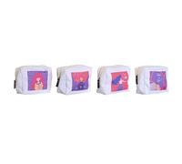 DKD Home Decor Travel Toiletry Bag White Polycotton 15 x 6 x 12 cm (4 Units)