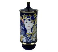 DKD Home Decor Vase Porcelain Black Shabby Chic (15 x 15 x 38 cm)