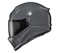 DKDAHIO Bluetooth speaker headgear, full face design, street fighter style, DOT ECE certified, cement grey, X-Large, adjustable, lightweight, durable, portable, user-friendly