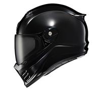 DKDAHIO Bluetooth speaker pockets, full face headgear, street fighter style, DOT ECE certified, solid construction, gloss black, small size, motorcycle headgear, adjustable