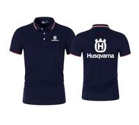 DKDAHIO Men's Golf Polo Shirts T-Shirt for H.u.s.q.v.a.r.n.a Casual Short-Sleeved Work Sport Shirt Tee Tops-Yellow||XXL