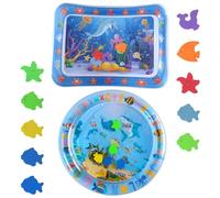 DKDDSSS 2 Pcs Water Mat Tummy Time Mat, Baby Water Play Mat, Tummy Time Water Mat, Baby Playmat Sensory, Inflatable Tummy Time Mat, for Babies for 3 to 12 Months, Strengthen Your Baby's Muscles