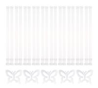 DKDDSSS 25 Pcs Invisible Clear Bra Straps, Replacement Bra Shoulder Straps, Soft Transparent Adjustable Bra Straps Clear Bra Straps Invisible, Bra Strap Clips Bra Clips, Non-Slip Adjustable Bra Straps