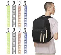 DKDDSSS 8 Pcs Safety Reflector Pendants, Reflector Pendant with Chains, High Visibility Safety Gear, Kids Waterproof Reflective Keychain for School Bag, Backpacks, Walking, Running, Cycling