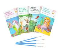 DKDDSSS 80 Pages Water Colouring Books for Children, Pocket Magic Water Coloring Book, Pocket Watercolour Painting Books for Kids, Water Colouring Book for Children Painting, Watercolour Paint Set