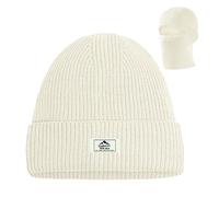 DKDDSSS Balaclava Ski Mask Thermal, Full Face Balaclava Mask, Beanie Hat Men, Winter Hats Thermal, One Cap for Two Purposes, Winter Knitted Balaclava for Outdoor Sports White