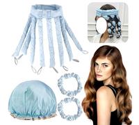 DKDDSSS Heatless Curlers Headband, Octopus Design Heatless Curlers, (BLUE, one size)