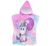 DKDDSSS Hooded Poncho Towels for Kids, Swimming Bath Towels for Children, Beach Changing Robe Bath Towel Poncho, Children Microfibre Beach Towel, for Boys Girls (60x60cm)