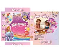 DkevEu Art and Craft Activity - Shake-its, DIY Mess-Free Craft Kit with Keychains, Craft Kits for Kids, Party Favours & Birthday Gifts for Girls Ages 4, 5, 6, 7, 8, 9 (Flower Theme)