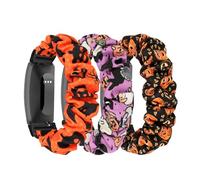 DKGKOO 3 Pack Scrunchie Elastic Strap Compatible with Inspire 3/Inspire 2/Ace 2/Ace 3 (Halloween Series, Large Size)