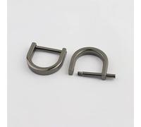 DKHAZE 2pcs Metal Detachable D Ring Open Screw Dee Buckle Shackle Clasp for Leather Craft Bag Strap Belt Buckle Handle Shoulder Webbing